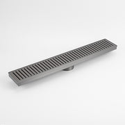 Linear Slotted Floor Grate (Gun Metal Grey) 100mm x 600mm (74mm Outlet)