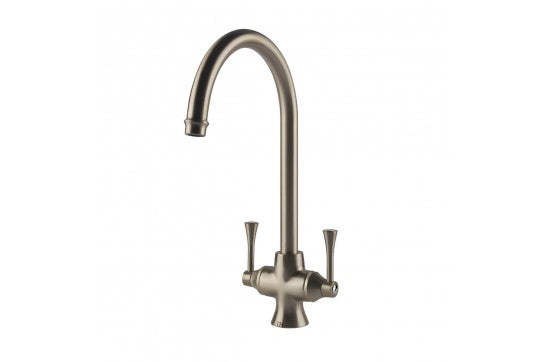 Gosford Double Sink Mixer - Brushed Nickel
