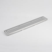 Linear Slotted Floor Grate (Brushed Satin) LID ONLY 100mm x 600mm