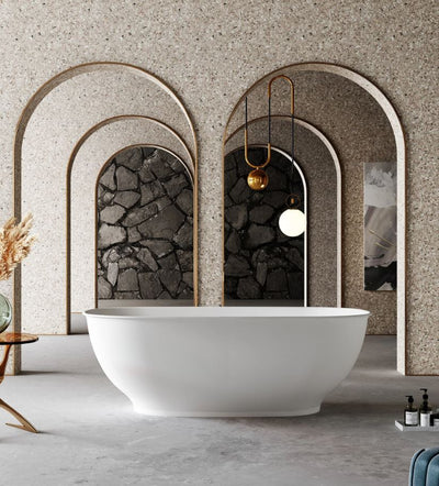 Cassa Hampton Freestanding Bath Matte White