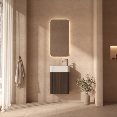 Mimi 460mm Contour Vanity Walnut