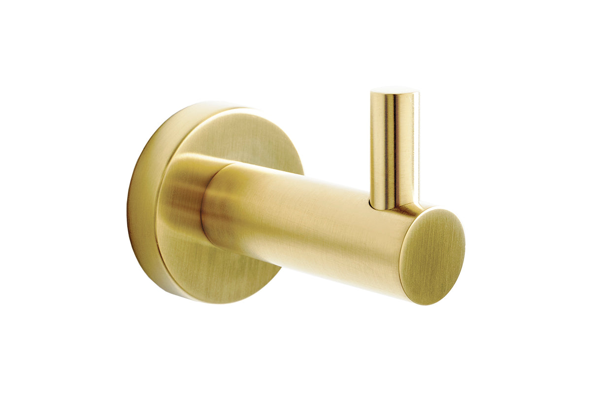 ADP Bloom Robe Hook Light Brushed Brass