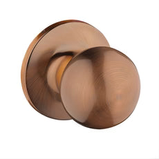 Lane Bala Dummy Knob Door Handle Set On Round Rosette Antique Bronze