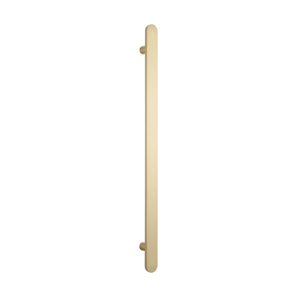 Non heated Vertical flat bar towel rail 50 x 930mm Light Gold