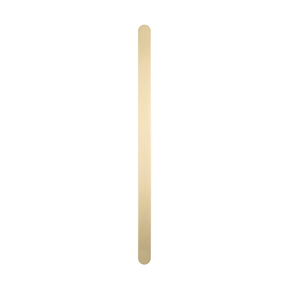 Non heated Vertical flat bar towel rail 50 x 930mm Light Gold