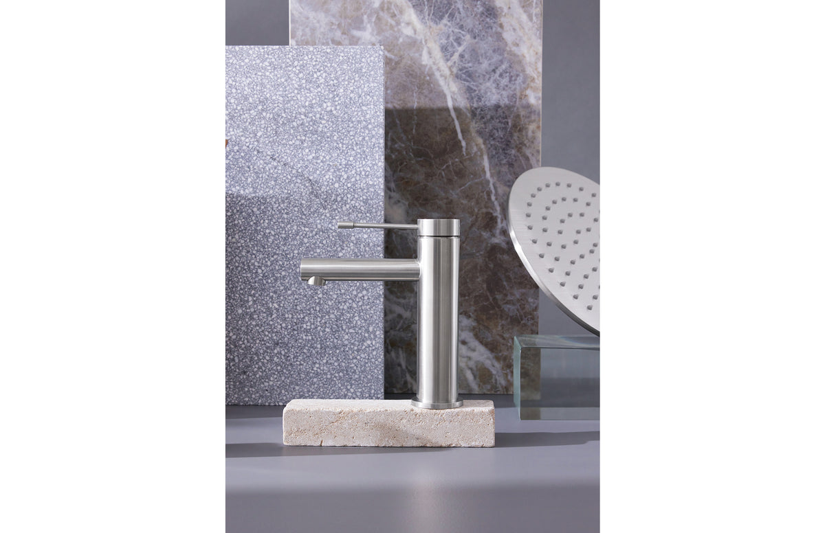 Vivid Slimline SS 316 Shower Arm and 250mm Round Rose - Stainless Steel