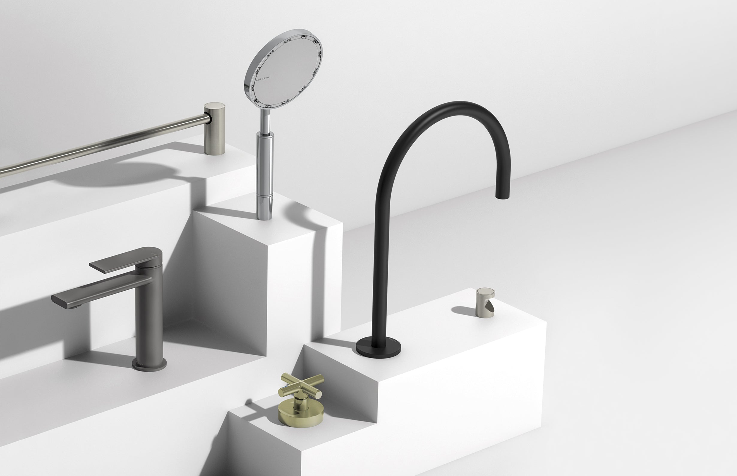 Vivid Slimline Hob Sink Outlet 220mm Gooseneck