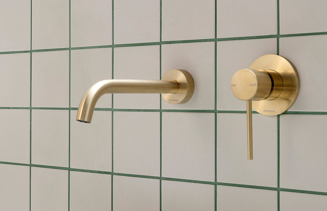 Vivid Slimline Wall Basin Outlet 180mm Curved