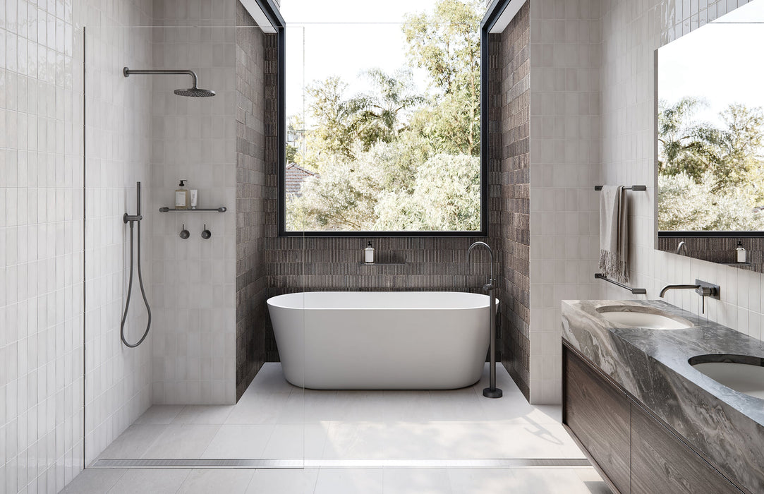 Vivid Slimline Floor Mounted Bath Mixer