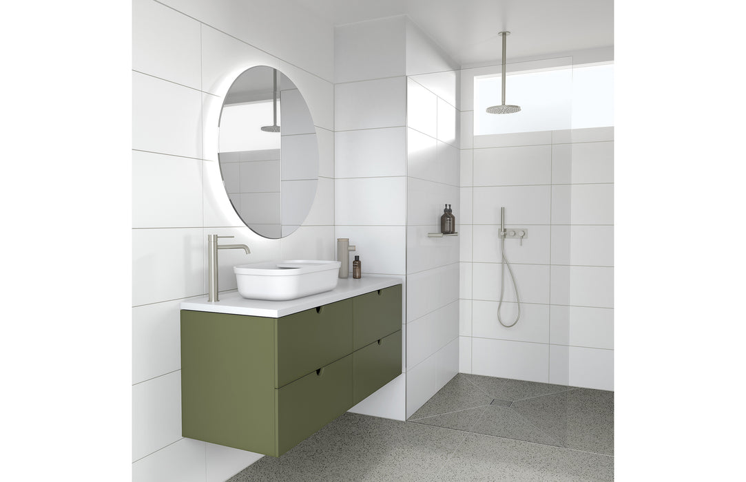 Vivid Slimline Vessel Mixer Curved Outlet