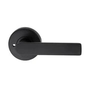 Lockwood Element L3 Velocity Privacy Lever Door Handle Set Large Round Rose Matte Black