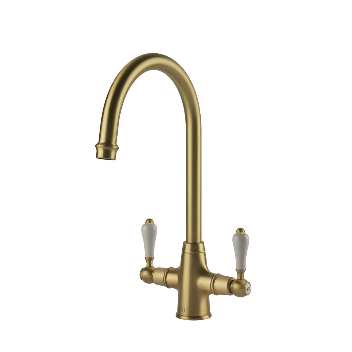 Turner Hastings Ludlow Double Mixer Tap Brushed Brass