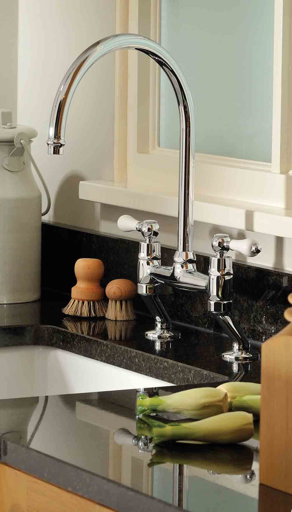 Turner Hastings Ludlow Bridge Mixer Tap Chrome