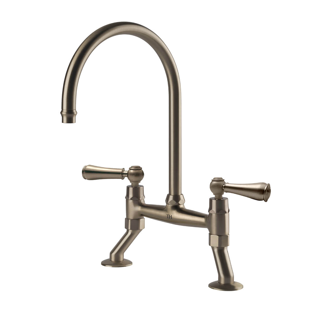 Turner Hastings Ludlow Bridge Mixer Tap Brushed Nickel