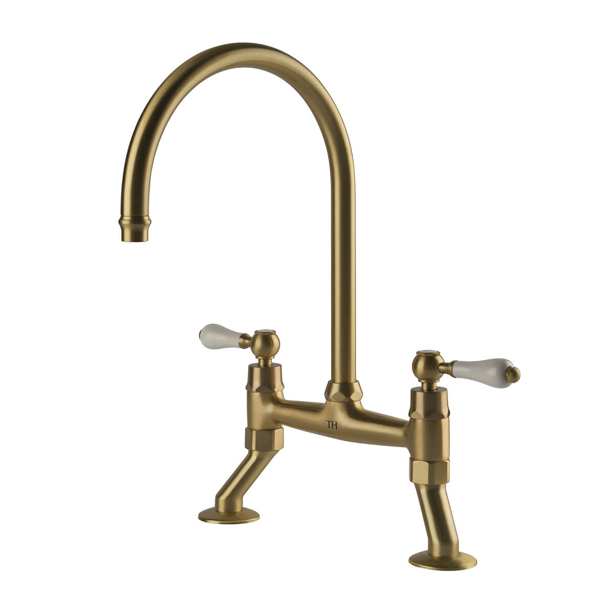 Turner Hastings Ludlow Bridge Mixer Tap Brushed Brass