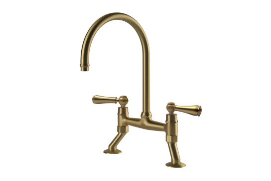 Turner Hastings Ludlow Bridge Mixer Tap Brushed Brass