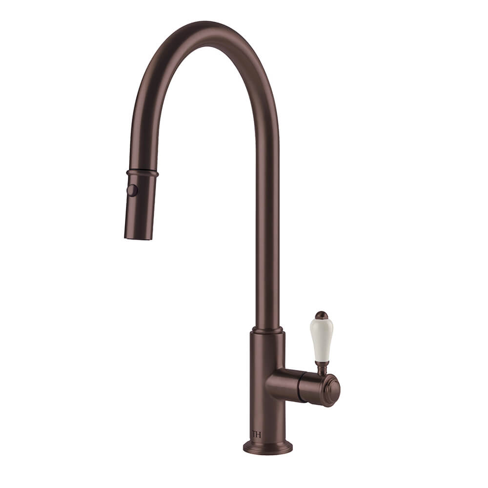Turner Hastings Ludlow Pull Out Mixer Tap English Bronze