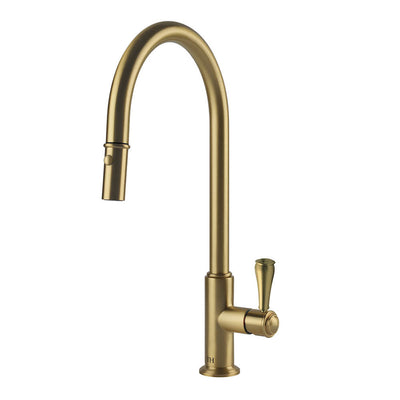Turner Hastings Ludlow Pull Out Mixer Tap Brushed Brass