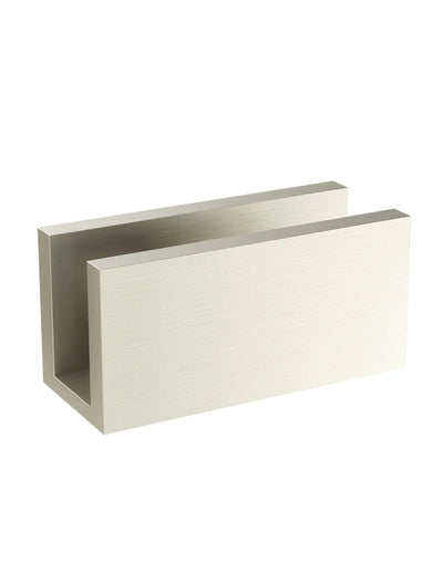 Meir Glass Fixing U Bracket - Brushed Nickel