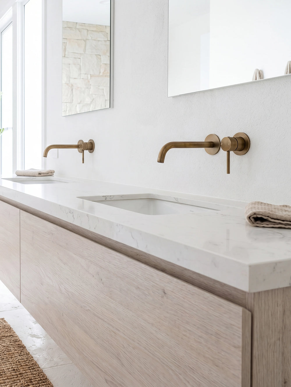 Mimi tapware in Antique Brass