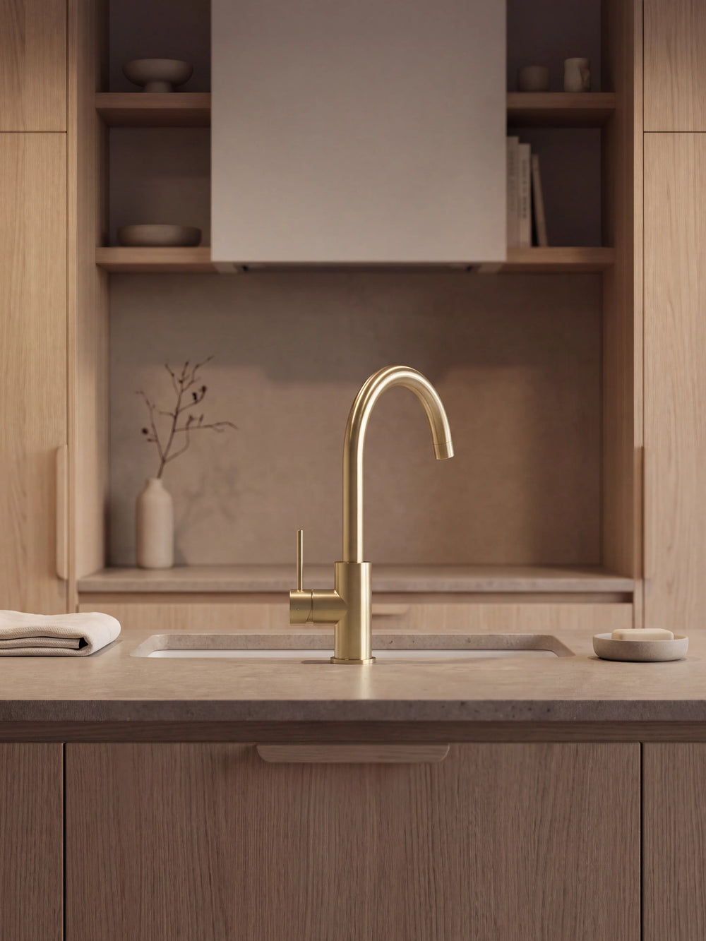 Mimi tapware in Brushed Brass