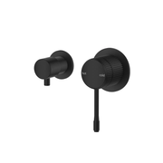 Bella Vista Mica Fluted Shower Mixer Diverter - Sideways - Black