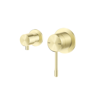 Bella Vista Mica Fluted Shower Mixer Diverter - Sideways - French Gold
