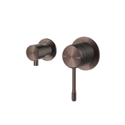 Bella Vista Mica Fluted Shower Mixer Diverter - Sideways - Dusk Bronze