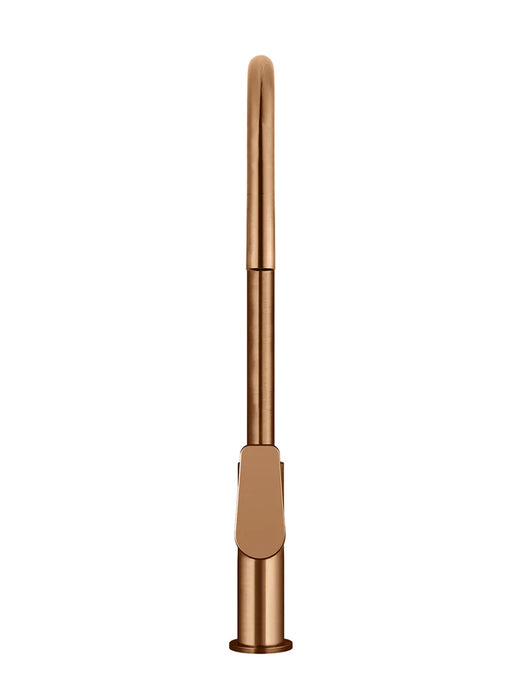 Meir Round Paddle Piccola Pull Out Kitchen Mixer Tap - Lustre Bronze