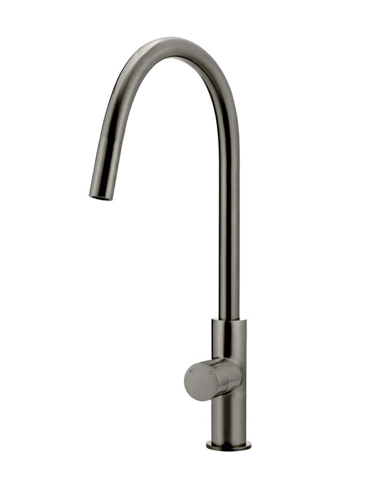 Meir Round Pinless Piccola Pull Out Kitchen Mixer Tap - Gunmetal