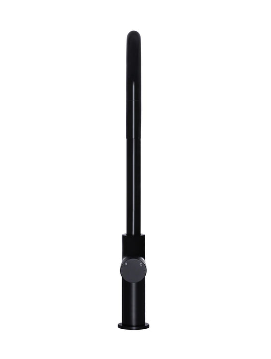 Meir Round Pinless Piccola Pull Out Kitchen Mixer Tap - Matte Black