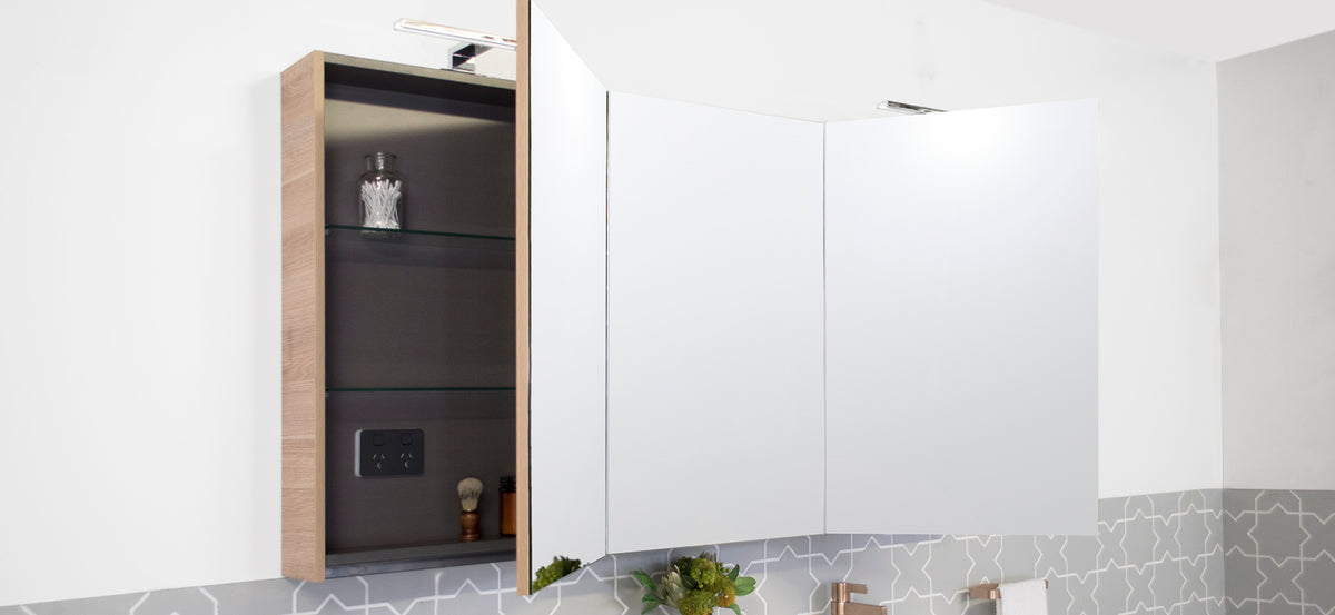 ADP Moonlight Mirrored Cabinet installed