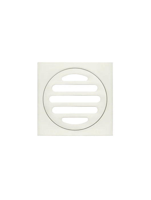 Meir Square Floor Grate Shower Drain 80mm outlet - Brushed Nickel