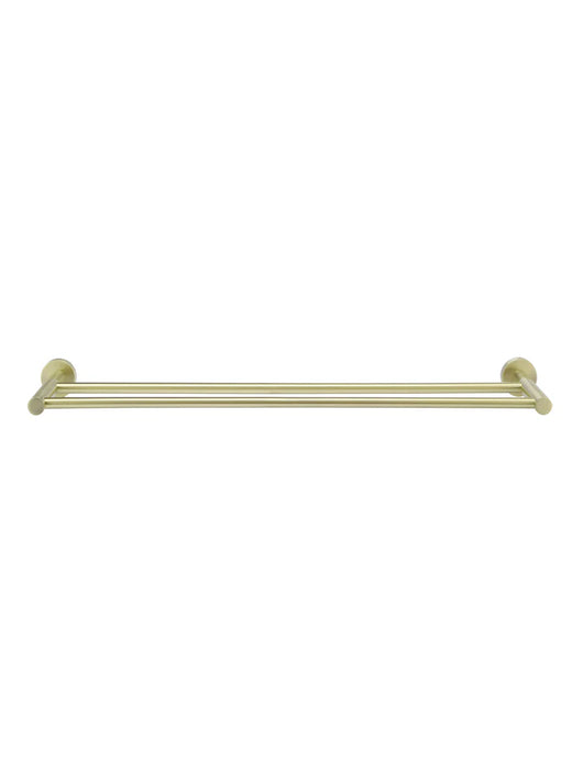 Meir Round Double Towel Rail 600mm - Tiger Bronze