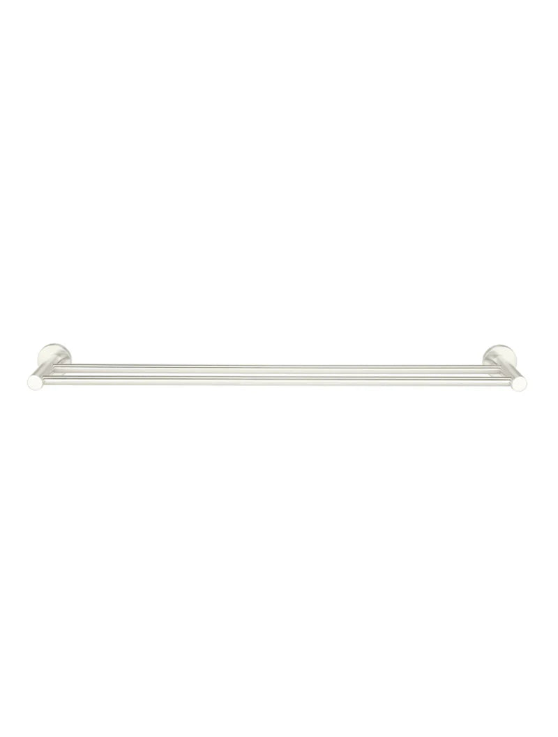 Meir Round Double Towel Rail 600mm - Brushed Nickel