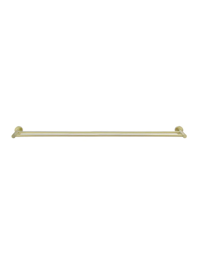 Meir Round Double Towel Rail 900mm - Tiger Bronze