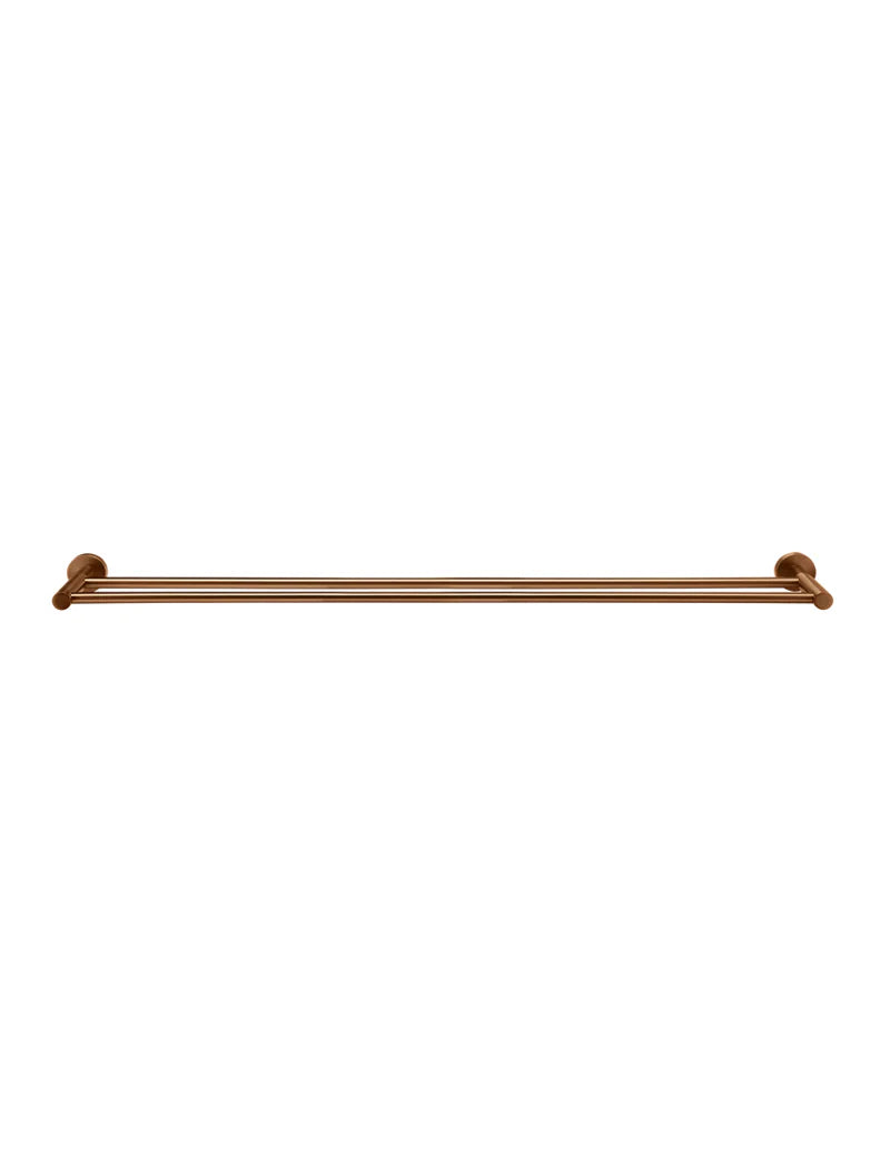 Meir Round Double Towel Rail 900mm Lustre Bronze