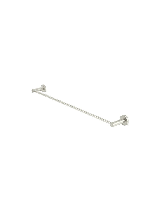Meir Round Single Towel Rail 600mm - Brushed Nickel