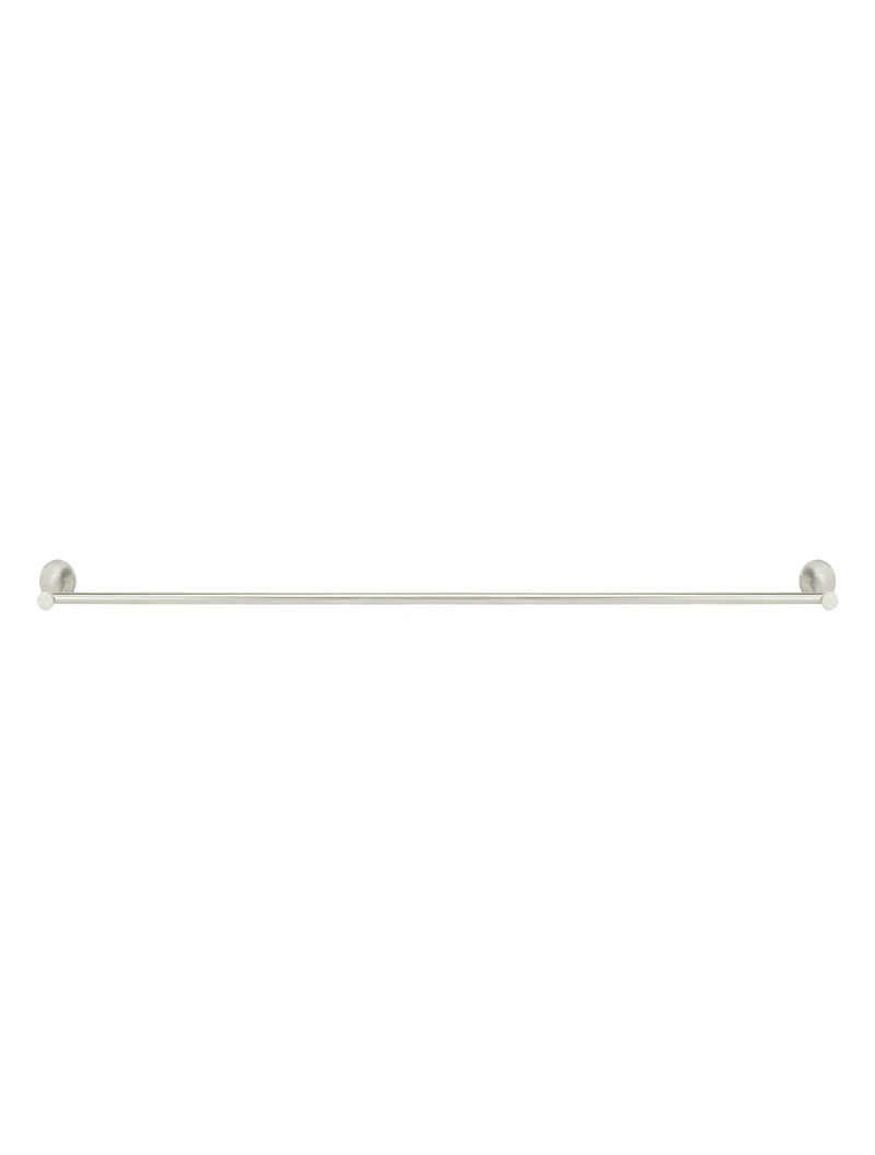 Meir Round Single Towel Rail - Brushed Nickel