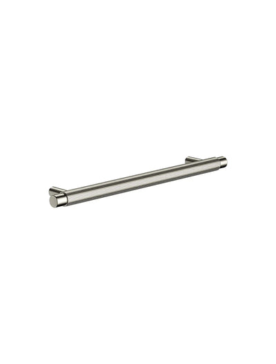 Meir Öppen Round Pull 200mm Cabinet Handle (Linear Knurled) Brushed Nickel