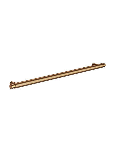 Meir Öppen Round Pull 328mm Cabinet Handle (Linear Knurled) Lustre Bronze
