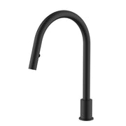 Meir Kitchen Hob Spout With Pull Out Nozzle Matte Black