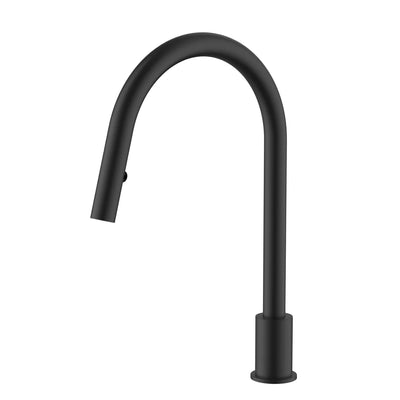 Meir Kitchen Hob Spout With Pull Out Nozzle Matte Black