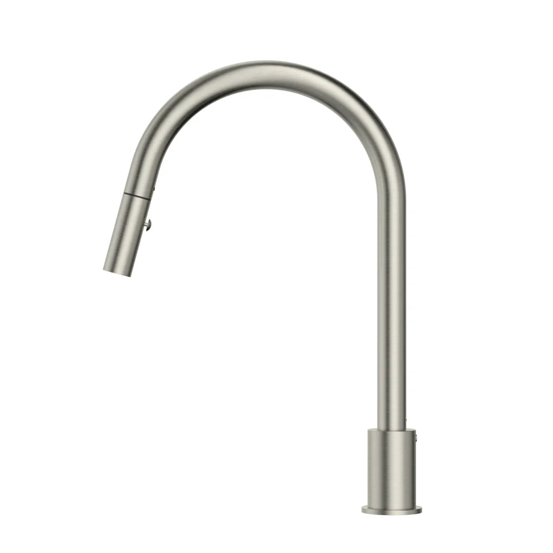 Meir Kitchen Hob Spout With Pull Out Nozzle Brushed Nickel