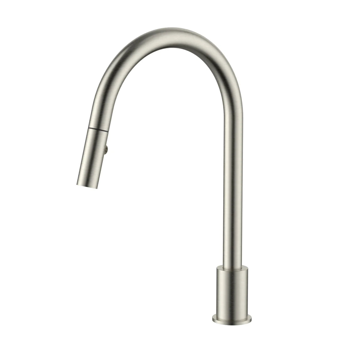 Meir Kitchen Hob Spout With Pull Out Nozzle Brushed Nickel