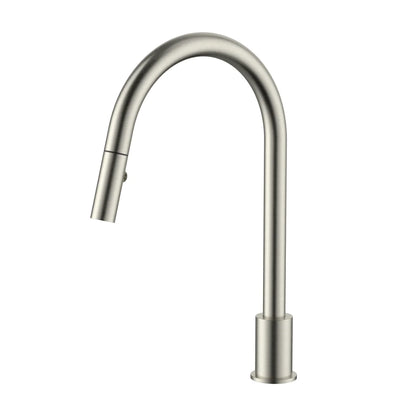 Meir Kitchen Hob Spout With Pull Out Nozzle Brushed Nickel