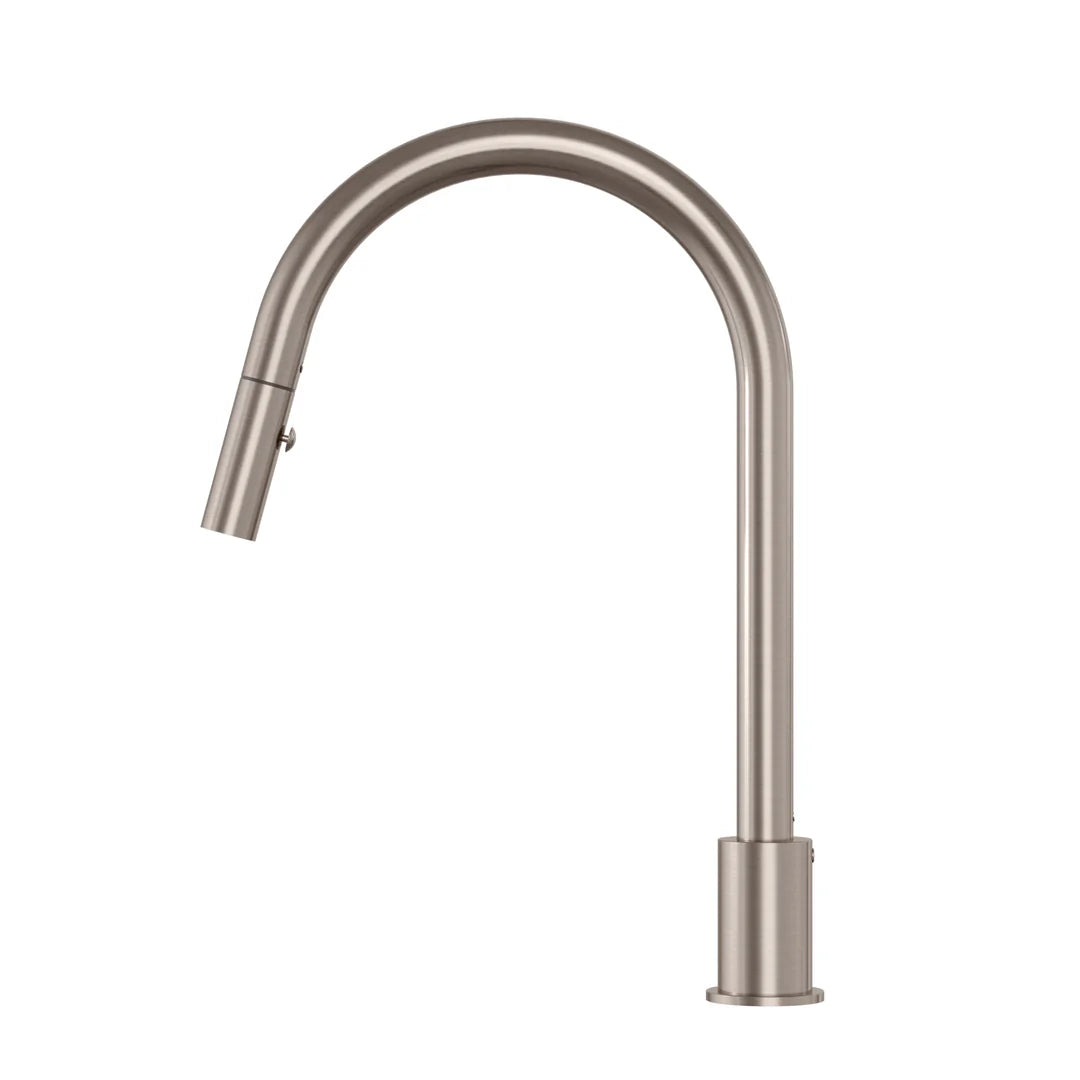 Meir Kitchen Hob Spout With Pull Out Nozzle Champagne