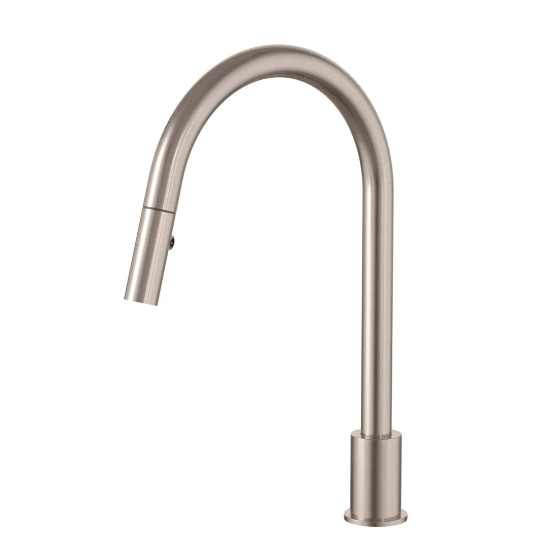 Meir Kitchen Hob Spout With Pull Out Nozzle Champagne