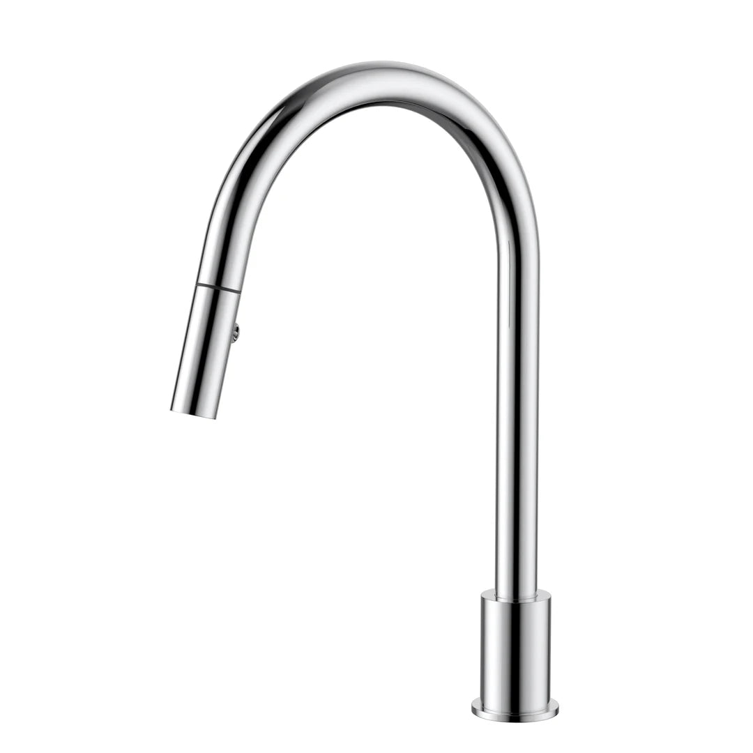 Meir Kitchen Hob Spout With Pull Out Nozzle Chrome