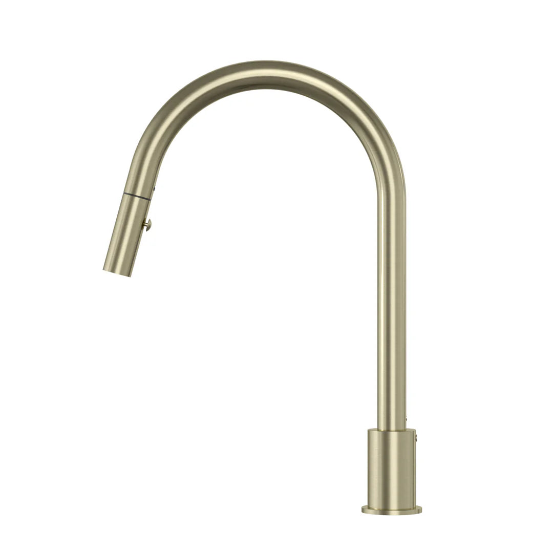 Meir Kitchen Hob Spout With Pull Out Nozzle Tiger Bronze